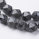 Natural Black Larvikite Beads Strands(G-J376-47A-10mm)-3
