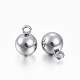 201 Stainless Steel Round Ball Charms(X-STAS-H376-34)-2