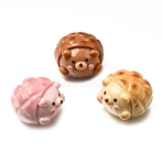 Cute Opaque Resin Imitation Food Cabochons, Bear Pineapple Bun, Mixed Color, 13.5x19x21mm(RESI-Z055-02)