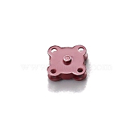 Iron Snap Fasteners, with Magnet, Raincoat Buttons, Flamingo, 14mm(PW-WGE5EE7-09)