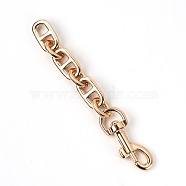 Alloy Bag Extender Chains, with Clasps, Bag Straps Replacement Accessories, Light Gold, 12cm(FIND-WH0076-70B)