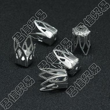 Platinum Iron Bead Caps