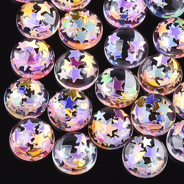 10mm Colorful Half Round Resin Cabochons