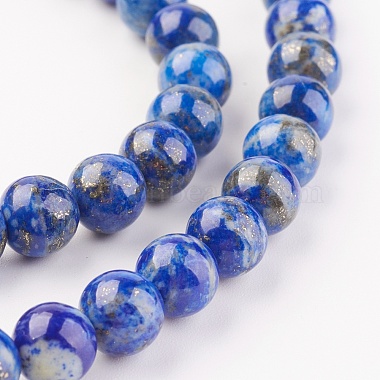Natural Lapis Lazuli Beads Strands(X-G-G099-8mm-7B)-3