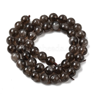 Natural Smoky Quartz Beads Strands(G-B167-A09-8mm)-3