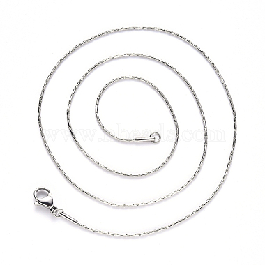 304 Stainless Steel Coreana Chain Necklace(NJEW-S420-005B-P)-2