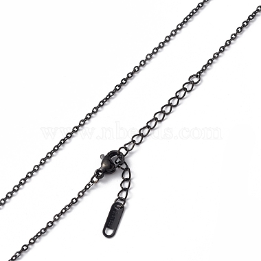 304 ожерелье-цепочка из нержавеющей стали для мужчин и женщин(NJEW-K245-014E)-2