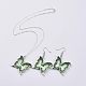 Boucles d'oreilles en verre et pendentif collier ensembles de bijoux(SJEW-JS01076-03)-1