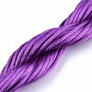 Polyester Thread, Purple, 2mm, about 10m/bundle(X-OCOR-S124-17)