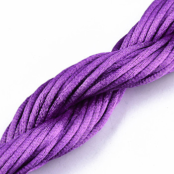 Polyester Thread, Purple, 2mm, about 10m/bundle
