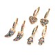 Brass Leverback Earrings(EJEW-E234-03-G)-1