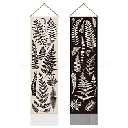 Polyester Wall Hanging Tapestry, for Bedroom Living Room Decoration, Rectangle, Pteridophyta, 1160x330mm, 2pcs/set(AJEW-WH0399-067)