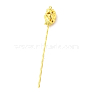 Rack Plating Brass Pendants, Long-Lasting Plated, Golden, 170x23.5mm, Hole: 3mm(KK-D100-01G)