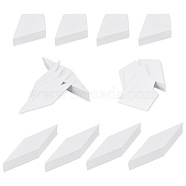2 Bags 2 Style Rhombus English Paper Piecing, Paper Quilting Template for Patchwork, DIY Accessories, White, 7~10x2.6~5cm, 100pcs/style, 1 bag/style(DIY-GO0001-24)