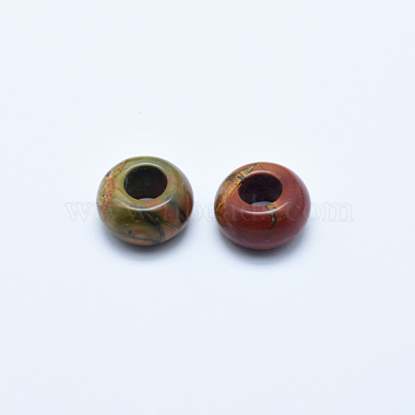 14mm Rondelle Picasso Stone Beads