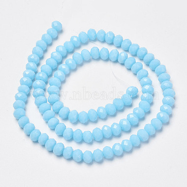 Chapelets de perles en verre opaque de couleur unie(EGLA-A034-P4mm-D08)-2