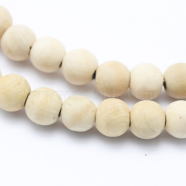 Natural Wood  Beads Strands(WOOD-P011-07-8mm)-3