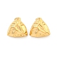 Triangle 304 Stainless Steel Ear Studs(EJEW-L290-026G)-1