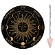 ahademaker 1pc cône/pointe/pendule pendentifs en pierre de quartz rose naturel(DIY-GA0004-33A)-1