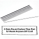 21Pcs 6 Style Round Carbon Fiber Rod(DIY-BC0004-81)-4