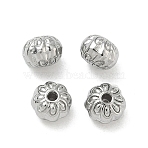 304 Stainless Steel Beads, Flower, Stainless Steel Color, 6x4.8mm, Hole: 1mm(STAS-D204-20P)