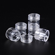 Plastic Bead Containers, Column, Clear, 43x40mm, Capacity: 35ml(CON-D005B-01-43x40)