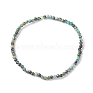 3mm Natural African Turquoise(Jasper) Beads Stretch Bracelet for Girl Women, Inner Diameter: 2-1/4 inch(5.65cm), Beads: 3mm(BJEW-JB07284-05)
