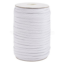 Flat Elastic Band for Mouth Cover Ear Loop, Mouth Cover Elastic Cord, DIY Disposable Mouth Cover Material, White, 1/8 inch, 3mm, about 200yards/roll(600feet/roll)(JX001A-01)