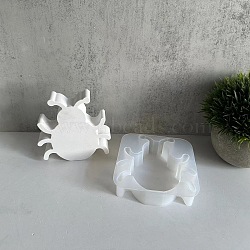Insect
 Candle Holder Silicone Molds, For Candle Making, Beetle, 10.6x10.4x2.7cm(SIL-R148-02D)