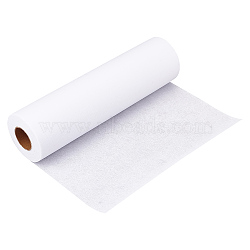 Fusible Cut Away Stabilizer, Non-Woven Interlining for Embroidery, White, 29.9x0.02cm(DIY-WH0449-98)