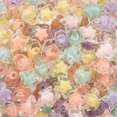 Yilisi 200Pcs 5 Colors Transparent Acrylic Beads(TACR-YS0001-04)-4