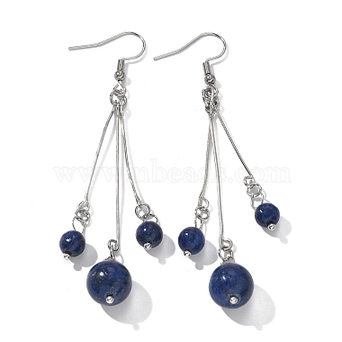 Natural Gemstone Dangle Earrings Sets(EJEW-JE02813)-4