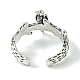 Brid Alloy Open Cuff Rings(RJEW-K275-43AS)-3