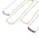 Natural Mixed Stone Chips Beaded Necklaces(NJEW-JN03969)-1