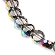 Electroplated Transparent Glass Beads Strands(GL-CBA98F0-06B-03)-2
