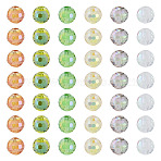 180Pcs 6 Colors Transparent Electroplate Glass Beads, Faceted(96 Facets), Round, AB Color Plated, Mixed Color, 7.5mm, Hole: 1.2mm, 30pcs/color(EGLA-TA0013-62)