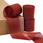Polyester Ribbon, Flat, Raw Edge Ribbon for DIY Jewelry Making, Gift Packaging, Chocolate, 1-1/2 inch(39mm)(OCOR-WH20006-45B)