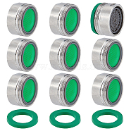 Stainless Steel Faucet Aerator Insert Set, Flow Retrictor Insert Aerator Replacement Parts, Faucet Bubblers, with Washers, for Kitchen and Bathroom, Stainless Steel Color, Filter: 23.5x13mm(AJEW-WH0307-97P)