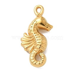 Ion Plating(IP) 304 Stainless Steel Pendants, Sea House Charm, Real 18K Gold Plated, 31x16x6.5mm, Hole: 1.6mm(STAS-Q334-43G)