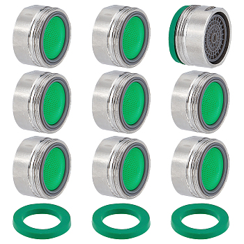 Stainless Steel Faucet Aerator Insert Set, Flow Retrictor Insert Aerator Replacement Parts, Faucet Bubblers, with Washers, for Kitchen and Bathroom, Stainless Steel Color, Filter: 23.5x13mm