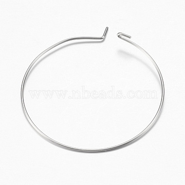 316 Surgical Stainless Steel Hoop Earrings Findings(STAS-F149-32P-B)-3