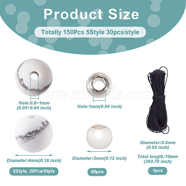 DIY Stone Beads Bracelet Making Kit(DIY-CF0001-12)-2