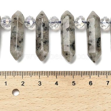 Natural Sesame Jasper Double Terminated Point Beads Strands(G-H069-A05-01)-4