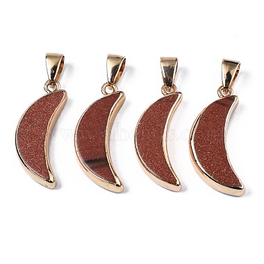 Golden Moon Goldstone Pendants