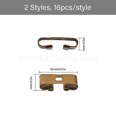 32Pcs 2 Styles Bolo Tie Slides Clasp Accessories(IFIN-CA0001-60)-2
