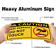 уф-защищенный и водонепроницаемый алюминиевый предупреждающие знаки(AJEW-WH0111-K09)-4