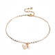 Brass Butterfly Charm Anklets(X-AJEW-AN00281-01)-1