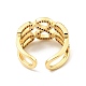 Cubic Zirconia Infinity Open Cuff Ring(RJEW-E046-03G)-2