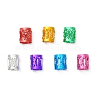 Aluminum Dreadlocks Beads Hair Decoration, Hair Coil Cuffs, Mixed Color, 9x8mm, Hole: 7mm(ALUM-R003-M)