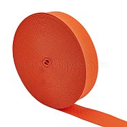 Ultra Wide Thick Flat Elastic Band, Webbing Garment Sewing Accessories, Orange, 30mm(X1-EC-WH0016-A-S028)